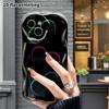 Phone Case: 2D flat, fits iPhone 18, 17, 16, 15, 14, 13, 12 Pro protective case, neon three colors, perfect Christmas and Halloween holiday gift
