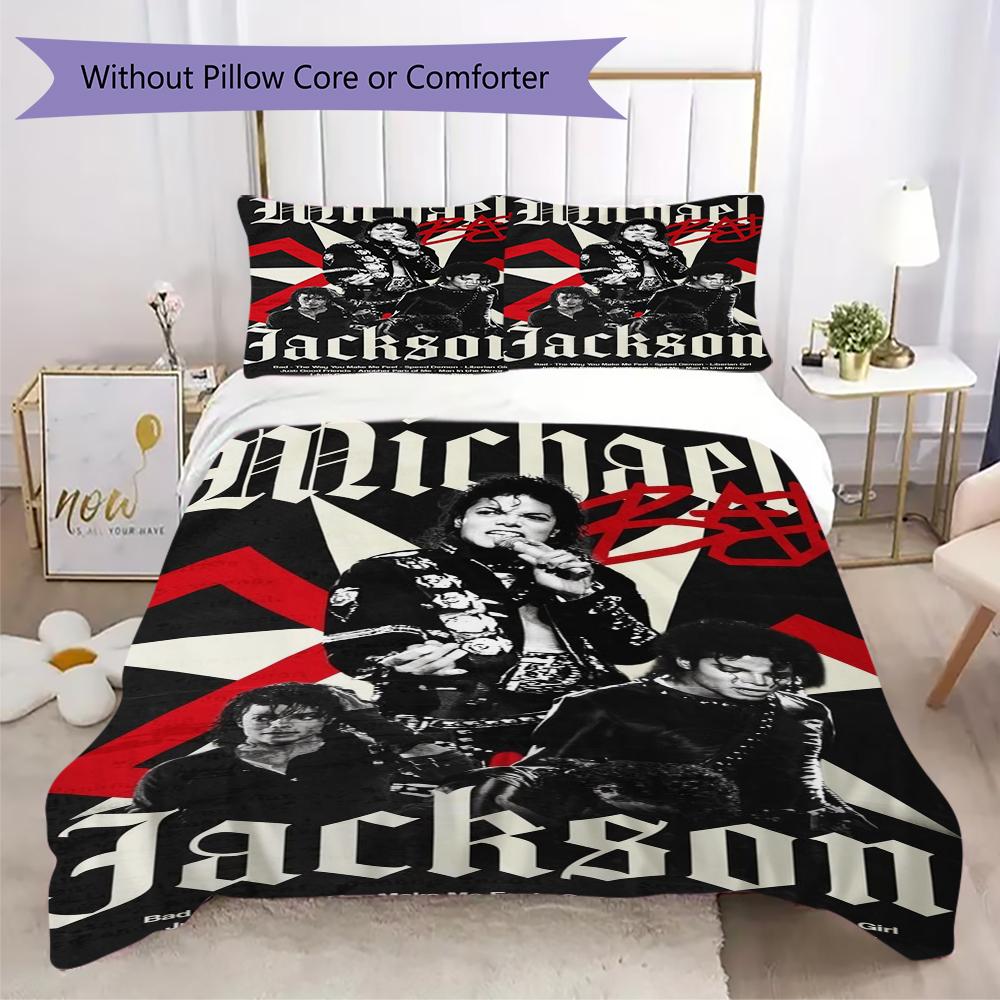 Michael Jackson Dangerous World Tour Threepiece Set Without Core 1 Duvet Cover 2 Pillowcase Without Core Duvet Cover And Pillowcase