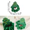 WTEMPO Women Girls Elastic Christmas Hair Ties with Christmas Series Pattern Design Soft Red Green Brown Hair Bands Xmas Ponytail Holders