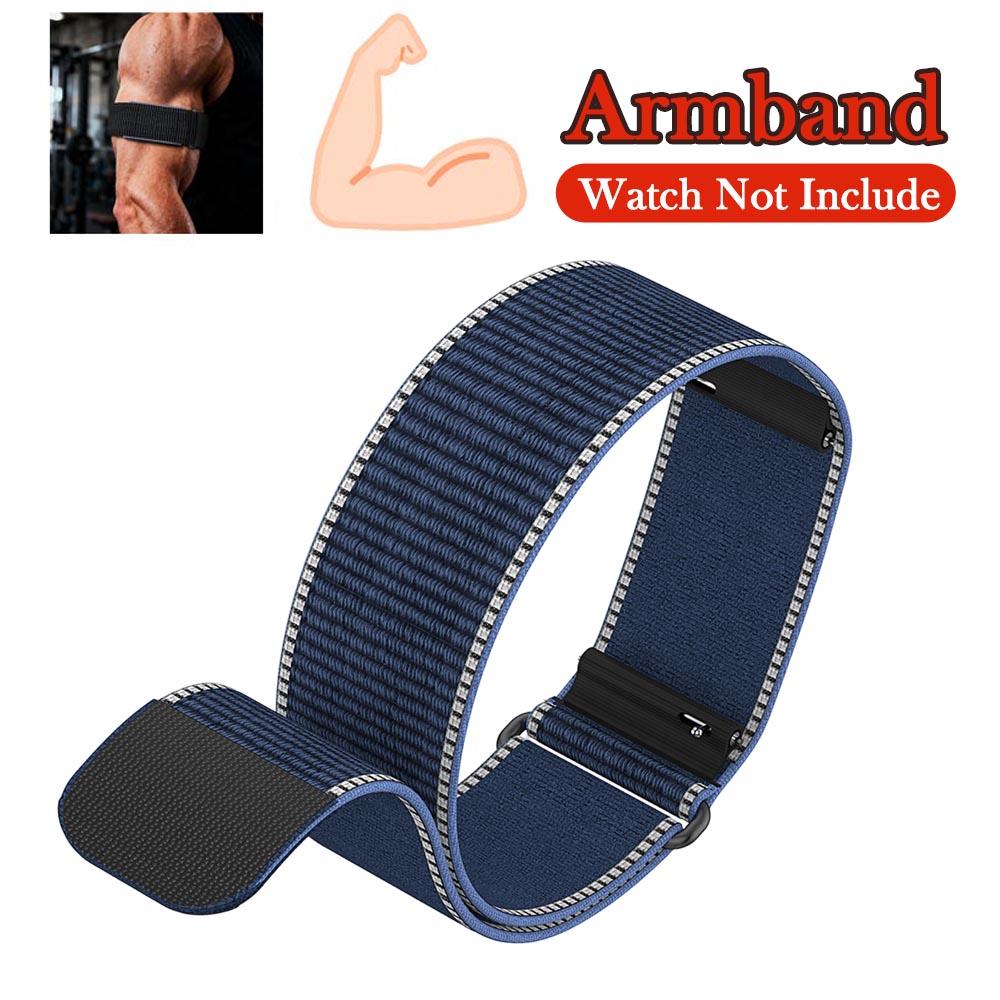 Kompatibel mit Amazfit Helio Handgelenk-/Armband Verstellbare Schlaufe Nylongeflecht Atmungsaktives Sportarmband Zubehör für Amazfit Helio