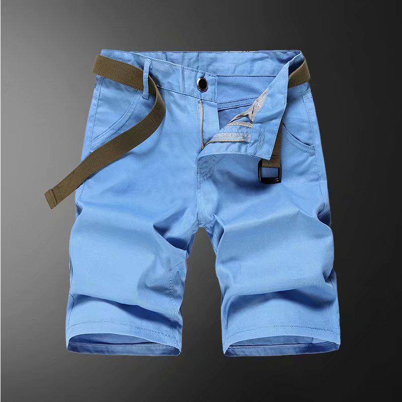 Pánské ležérní šortky střední délky z čisté bavlny - Letní outdoorové oblečení