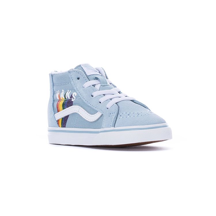 Vans Sk8 Hi Fashion Retro Casual Skate Shoes High Top Baby Sneakers Blue VN000XG59EI