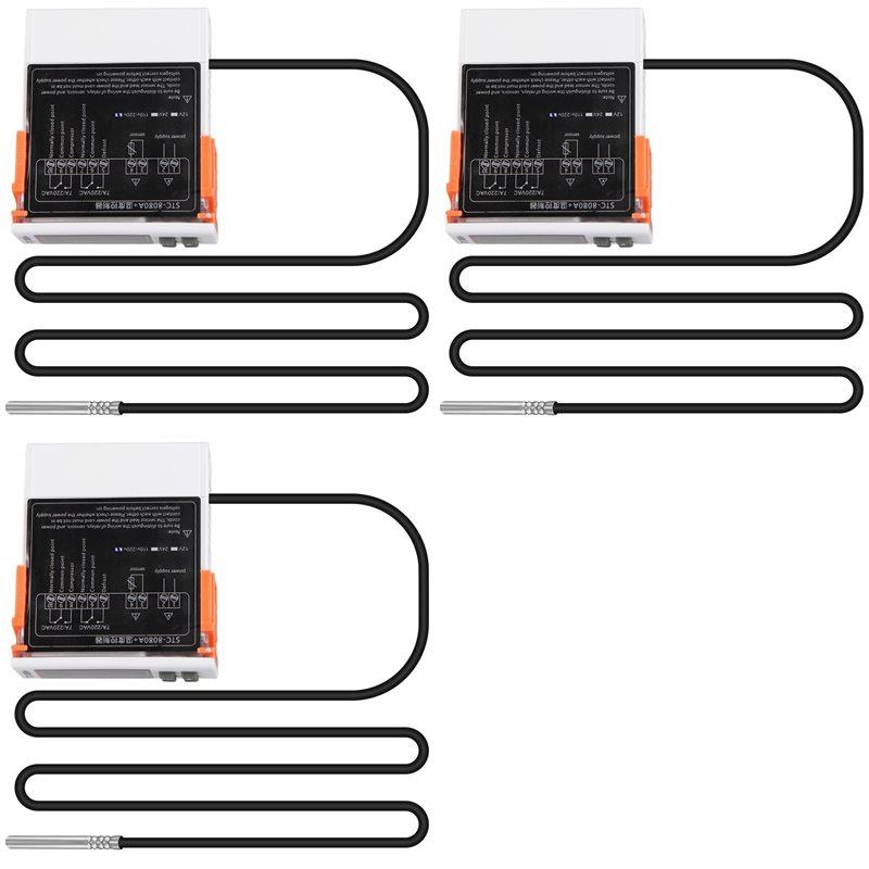 Premium-3X STC-8080A+ Digital Thermostat Temperature Controller Refrigerator Refrigeration Automatic Defrost Timer Single Probe