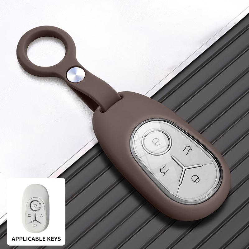 

High-End Silicone Key Cover for Geely Star Wish Ultra Dream Version, All-Inclusive Car Key Fob Case