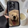 Funny Cute Animal Dog Phone Case For Iphone Apple 17 AIR 16 16E 11 12 13 14 15 XR Plus Pro Max Silicone Case Funda Shell Cover