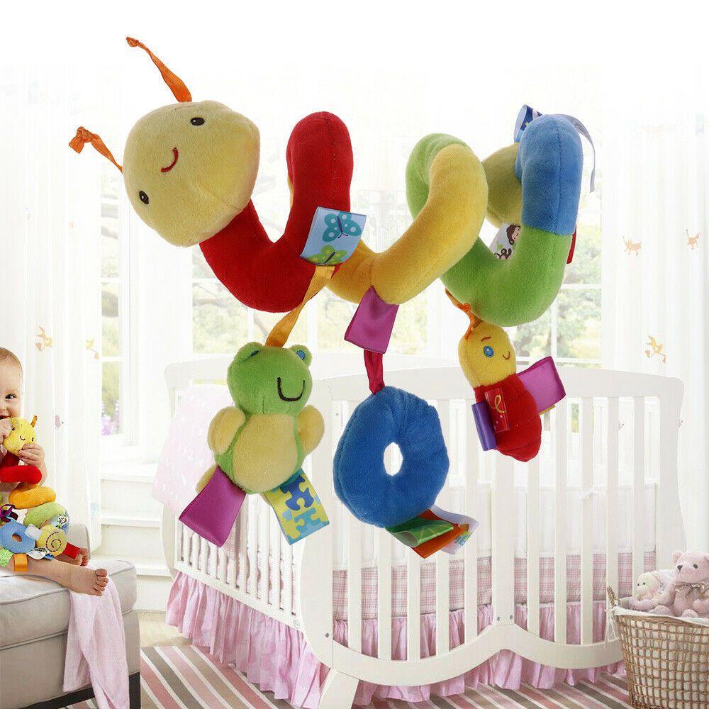 Adorable Baby Newborn Infant Hanging Rattles For Crib Stroller With Vibrant Colors
