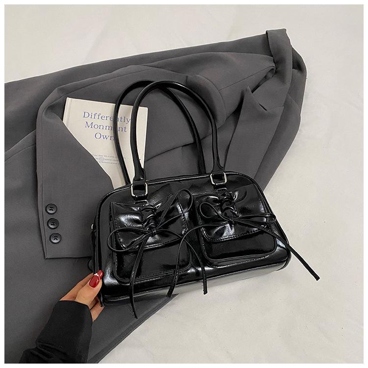 Ballet Style Bow Underarm Bag 2025 Spring and Summer New Niche Fashion Handbag Temperament Versatile Shoulder Bag