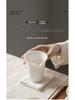 Mutton Fat Jade Horseshoe Gongdao Tea Set Accessories: Kung Fu Tea Cup and Distributor
