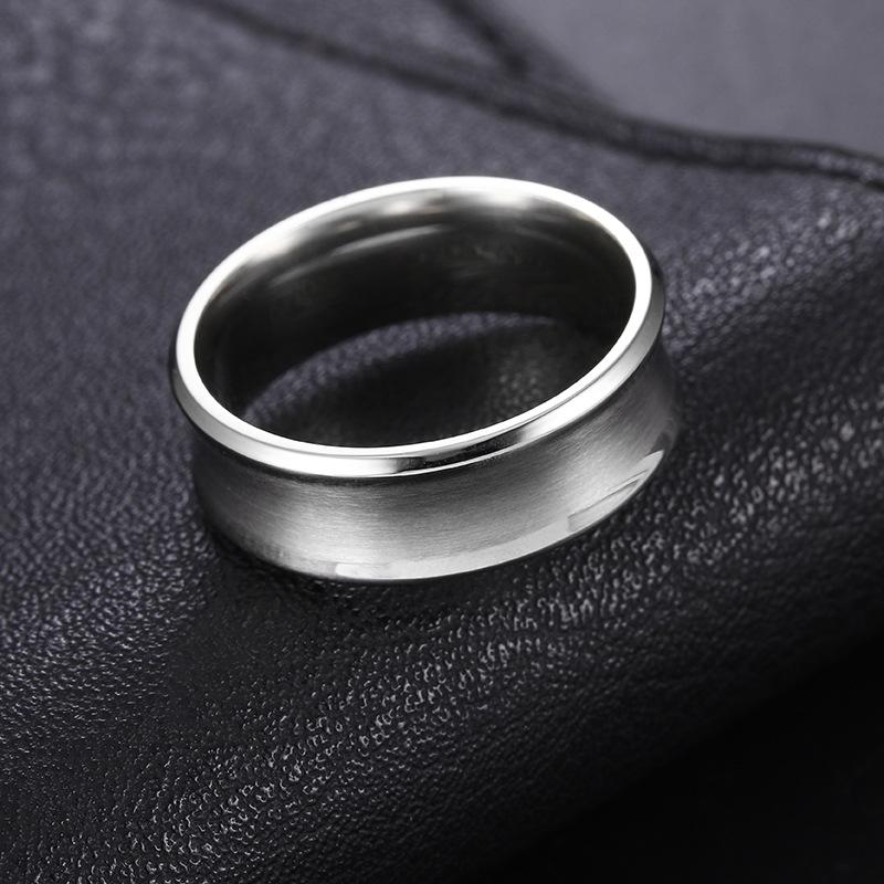 Man Jewelry Men's Titanium Steel Ring Men's Jewelry
