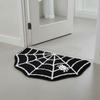 Water-absorbent Spider Web Rug Non-slip Floor Mat Unique Halloween Decorative Carpet Hallway