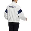 adidas Neo Velvet Jackets Women's Pink White Stand Collar Moderate H18567