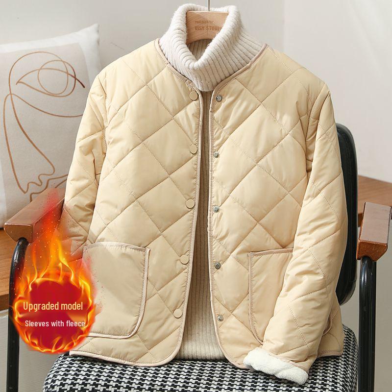 

Women s Fleece-Lined Cotton Jacket: Winter School Uniform Edition XL 50-55 kg