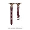 Slim Leather Band for Apple Watch Bands 38 40 41 42 44 45 46 49mm Dressy Fancy Strap with Metal Buckle for iWatch S11/10/9/8/7/6