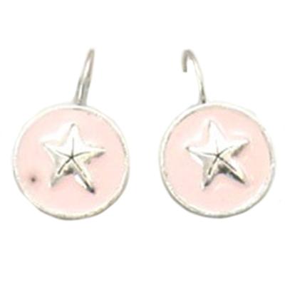 [R5224] - Pink 'Etoiles Des Mers' Earrings - 15 Mm