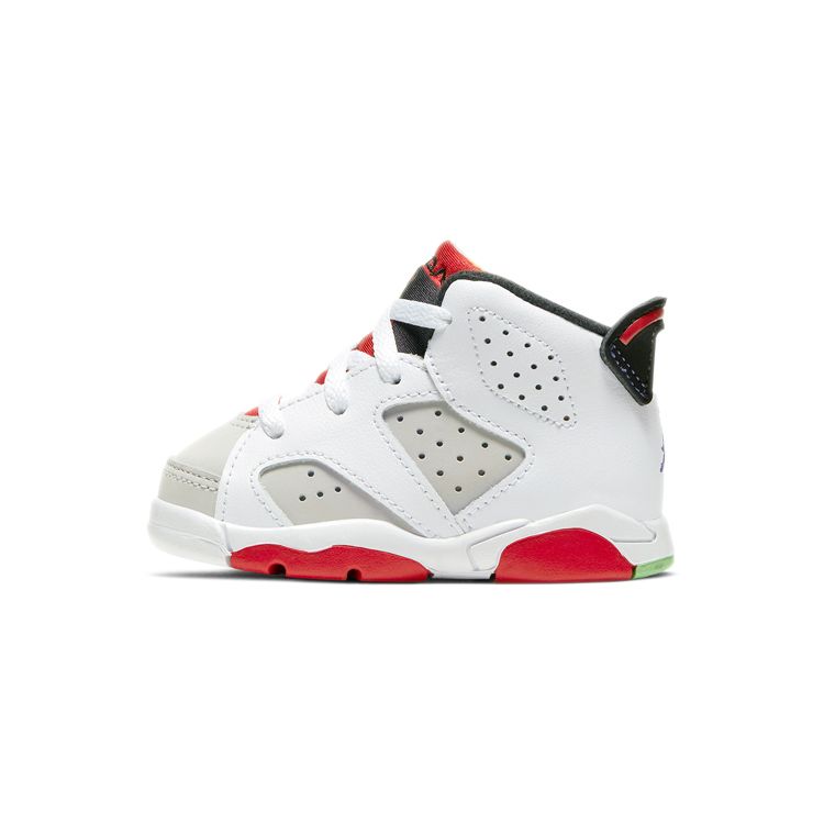 

Кроссовки Air Jordan 6 Retro TD Hare Baby Белый Нейтрально-Серый Черный 384667-062