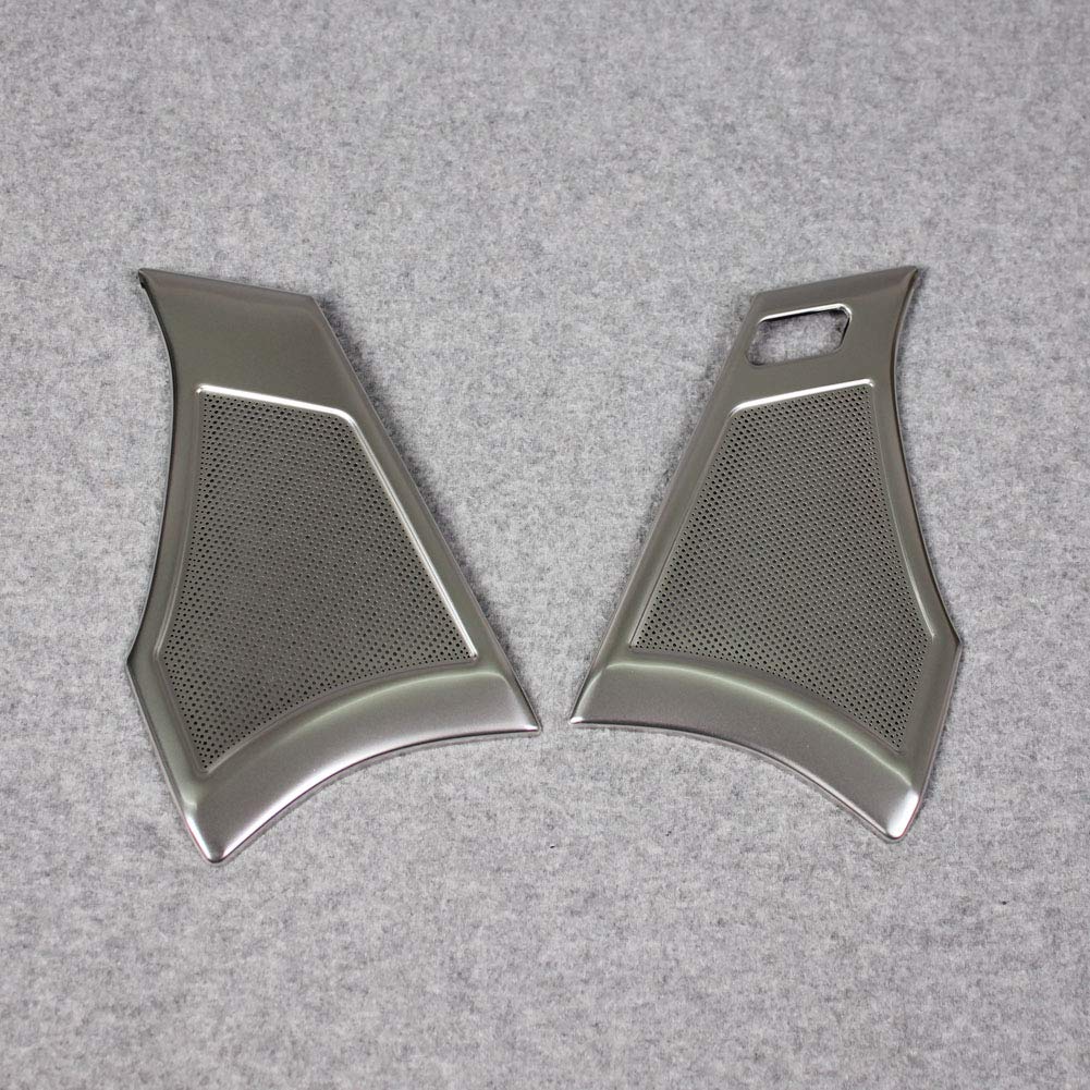 RUIQ Stainless Steel Front and Rear Speaker Ring Garnish for the New Mazda 3 Silver Sedan/Fastback (BP Series) (2019.06~) -