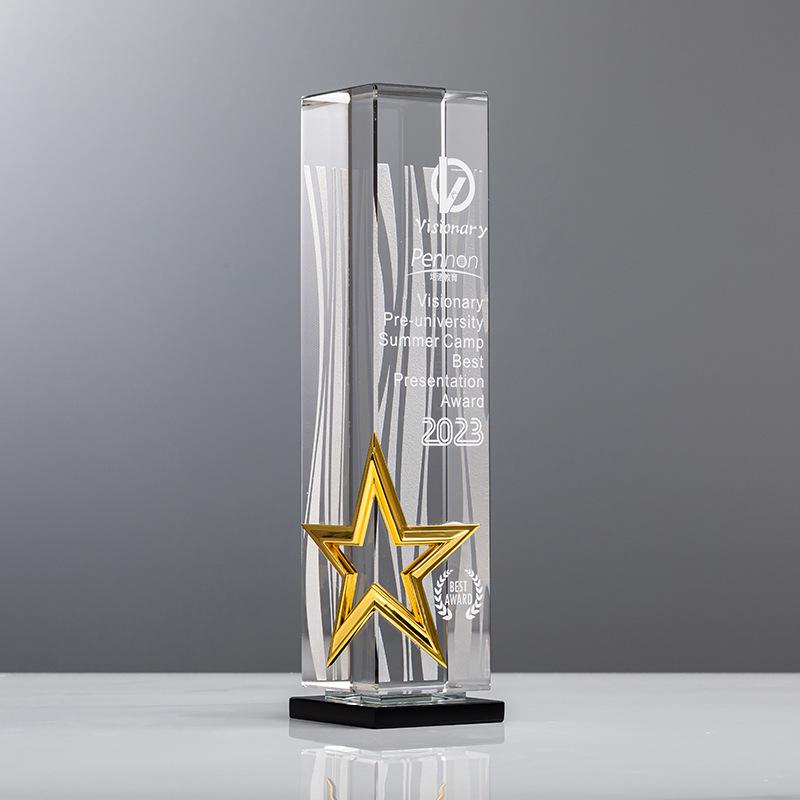 Annual Meeting Star Crystal Trophy - Grand Event Creative Souvenir