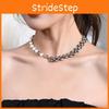 Chic U-shaped Baroque Pearl Choker Necklace Crafted From Durable Titanium Steel For Everyday Wear