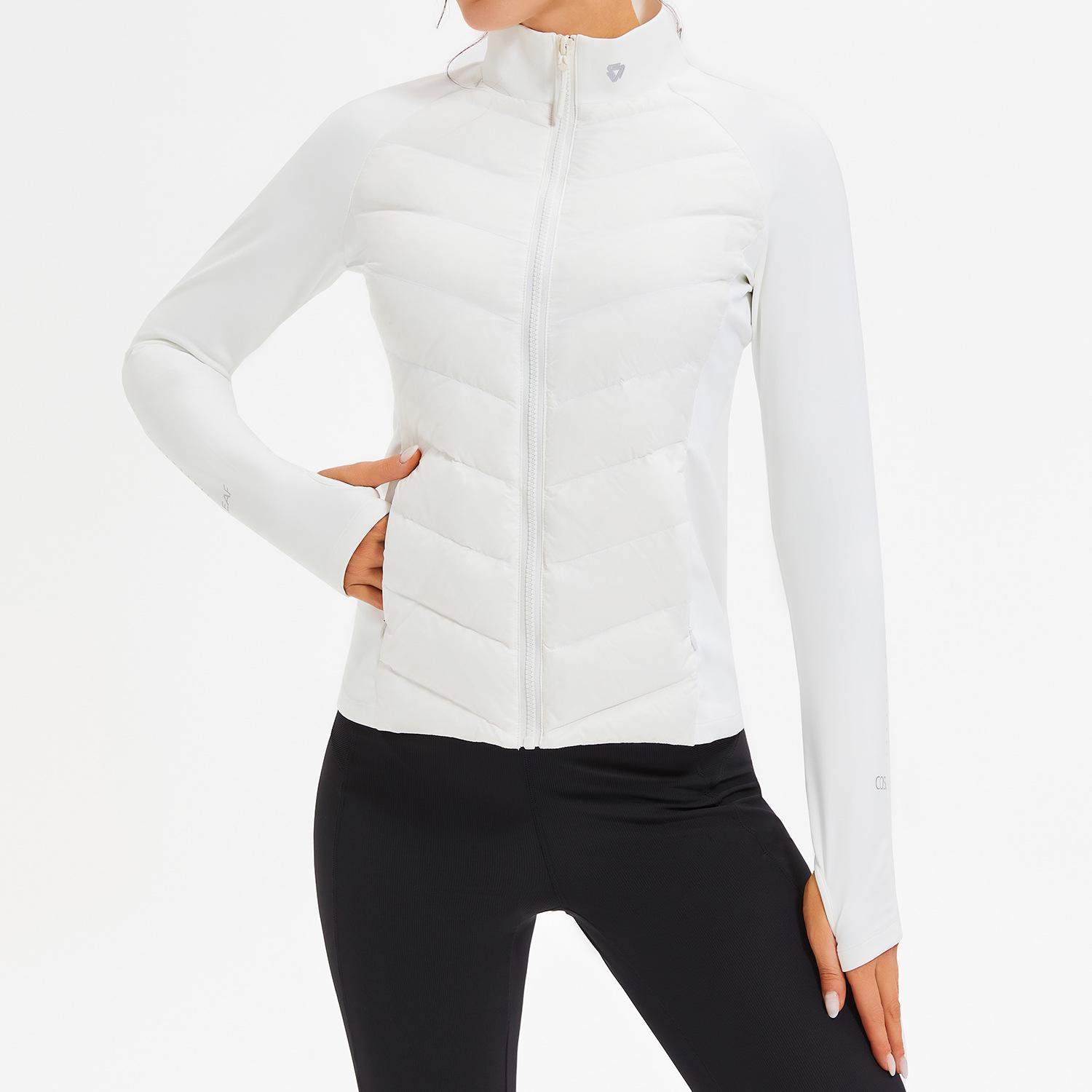 

Унисекс Пуховик с белым утиным пухом, воротник-стойка, на молнии, теплый и толстый для фитнеса, бега и спорта. S