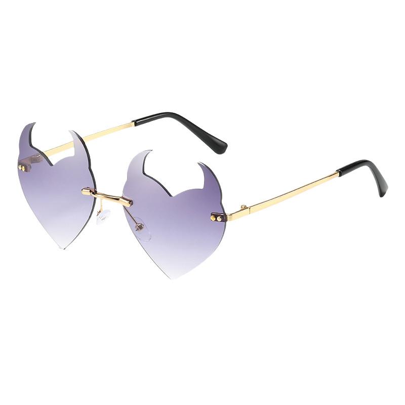 Trendy Stylish Irregular Sunglasses For Parties And Festivals With Uv380 Protection
