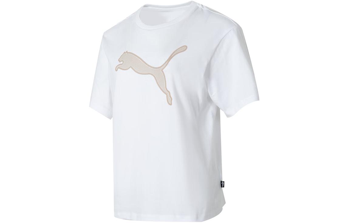 PUMA SS24 Drop Shoulder Sleeve T Shirt Women s White 682164-02 L