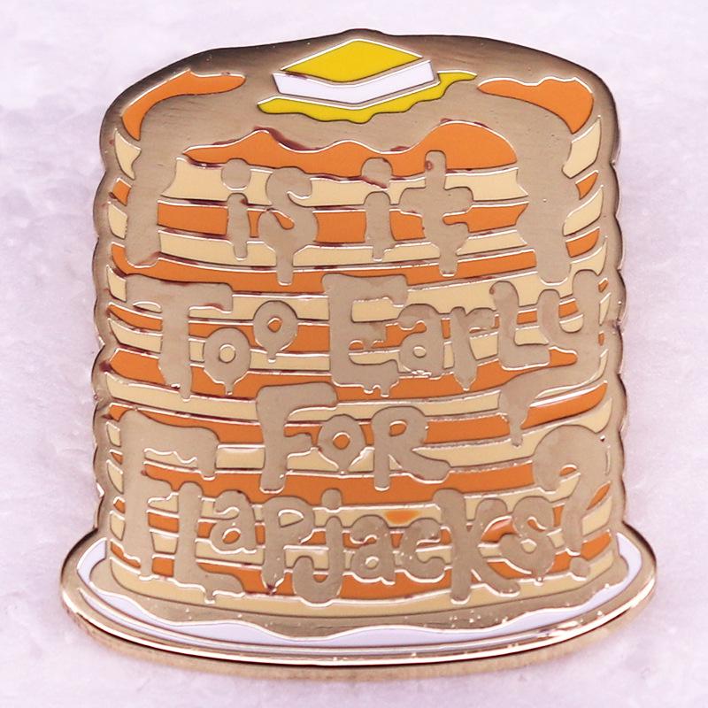 Flatbread & Brooch Badge Accessories: Is it Too Early to Eat?