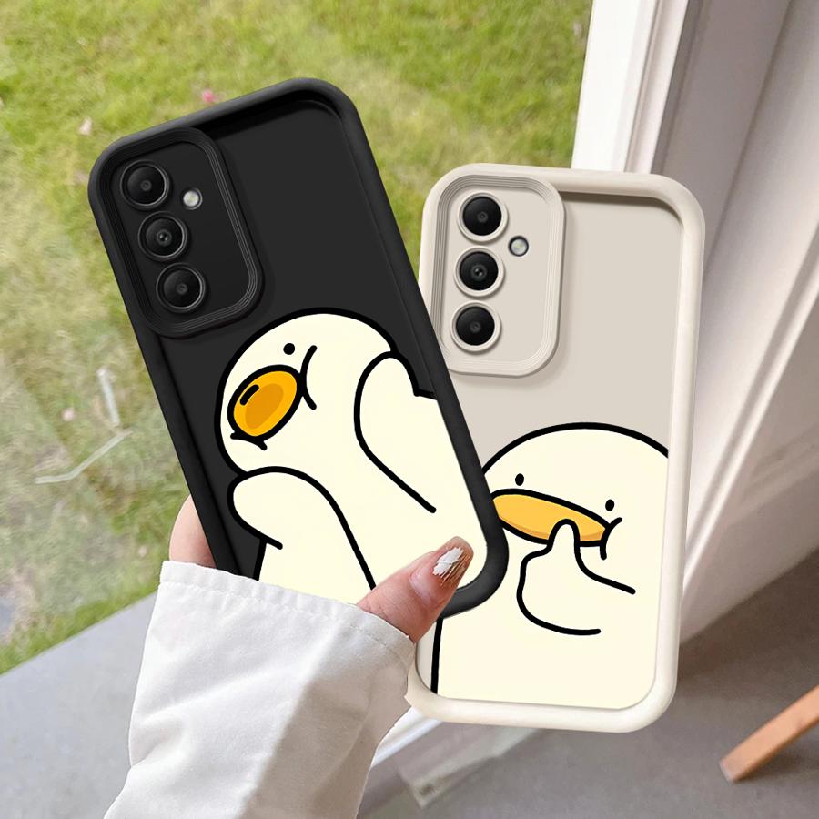 Case for Samsung Galaxy A71 A72 A34 A23 A35 A36 A15 A16 A12 A13 A56 A53 A54 A51 A73 A26 A32 Phone Cover Cute Thumbs Up Duck