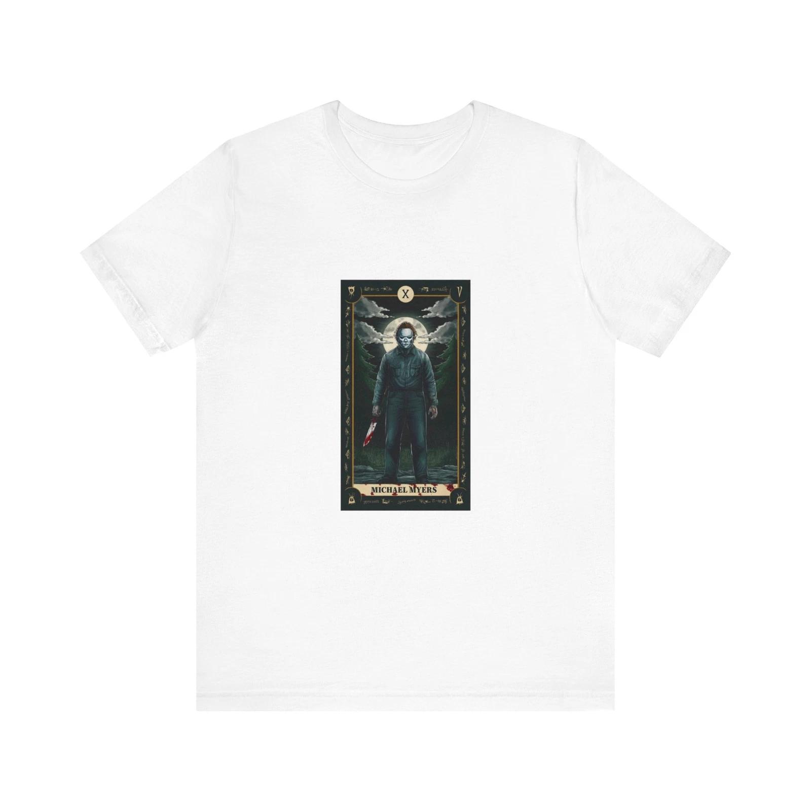 Michael Myers Tarot Card Halloween Tee 2XL