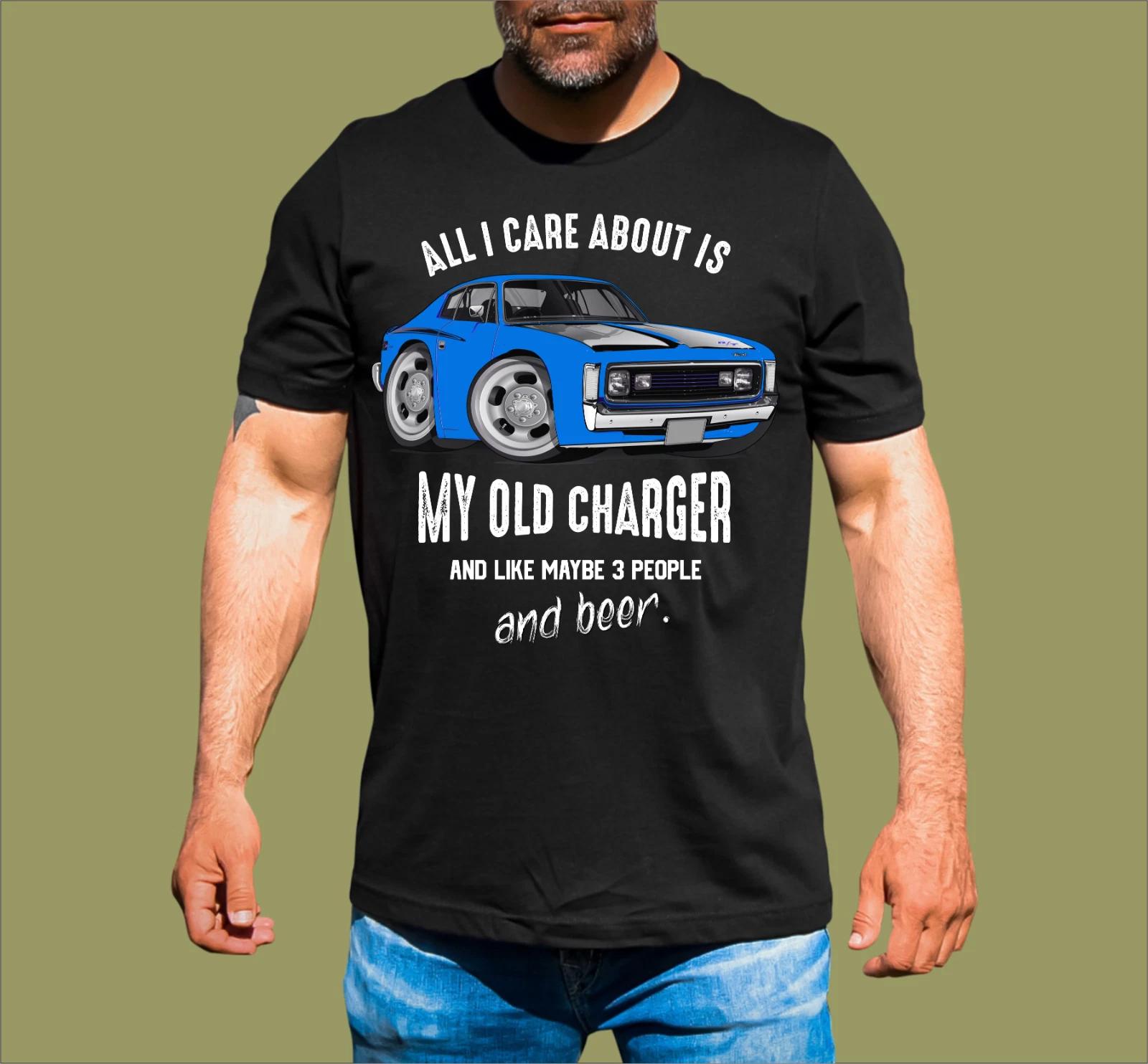 ALL I CARE ABOUT VALIANT CHARGER T-SHIRT S