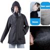 Menn Kvinner Hette Isolasjon Beskyttende klær Droplet Color Coat Regnfrakk
