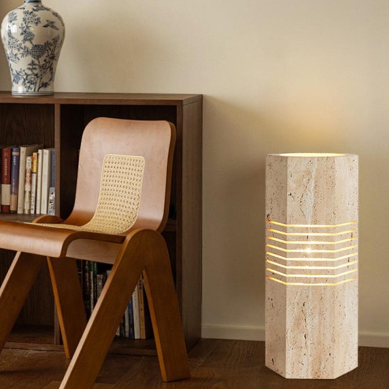 Modern Stone Decorate Creative Floor Light Warm Light Suitable For Living Rooms Bedrooms Dining Rooms
