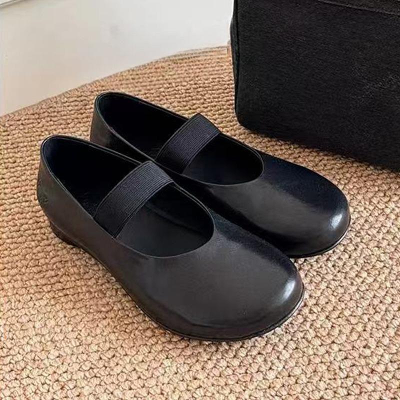 

Loafers Women Ballet Flats Shoes Shallow Fashion Dress Sport Shoes Designer Retro Autumn 2025 Casual New Zapatillas De Mujer 40 чёрный