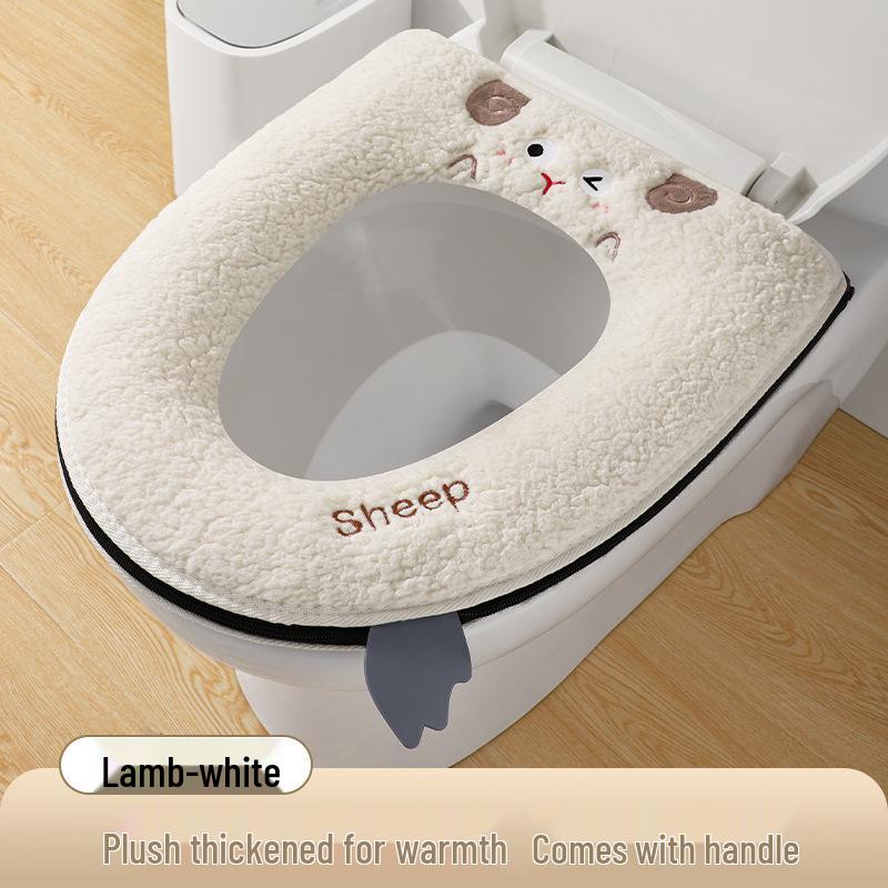 Universelles Cartoon Verdicktes Toilettensitzkissen - Warme Klebepads