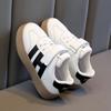 Small White Shoes Girls Board Shoes Autumn and Winter New Fleece Sports Shoes for Children and Students Casual Single Shoes