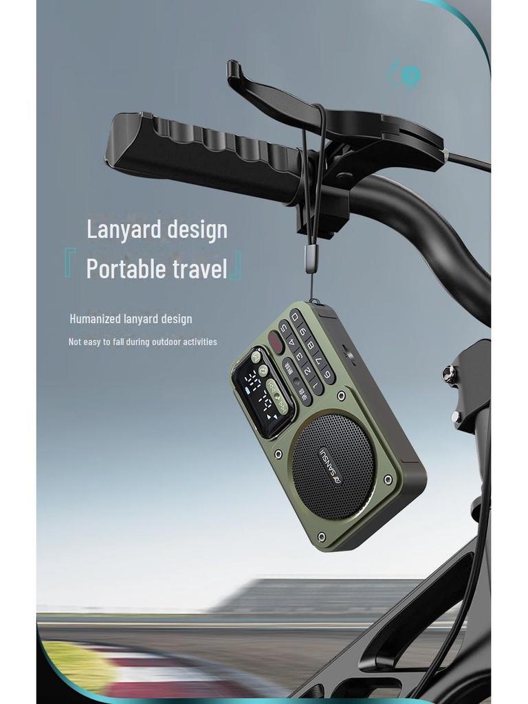 Sansui/Shanshui F22 bærbar Bluetooth-høyttaler med FM-radio og USB-opptak