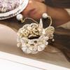 Molans Pearl Rhinestone Hair Clip For Women Simple Hairpin High Ponytail Holder Hair Claw Hair Accessories