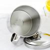 Cup Portable 304 Extra Thick Stainless Steel with Lid Drink Mug for Home Commercial Use L 11x13.5cm   4.3x5.3in