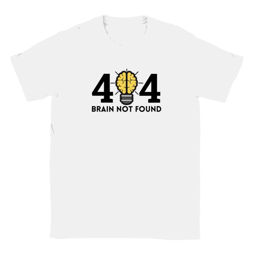 404 Brain Not Found T-shirt XS