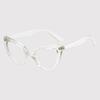 TR90 Light Transparent Polarized Shades Women's Plastic Cat Eye Stylish Kitten Full Rim Eyeglasses For Prescription Lenses