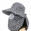 Wide Brim Face Mask Sun Hat UV Protection Fisherman's Hat Tea Picking Work Hat  Summer Outdoor