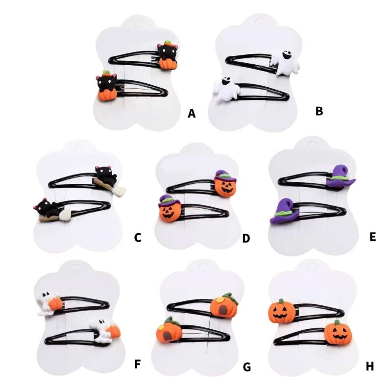 Einzigartige Kürbis-Haarspange für 2000er-Jahre-Mädchen Seitenclip Hexenhut Haarspangen Lustig Lässig Süß Cool Foto-Requisiten