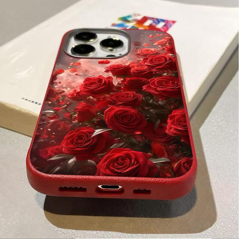 Stylový Retro Design Růžový Vzor Pouzdro na Telefon Pro iPhone 17 16 Pro 16E 15 14 13 12 11 Pro Max 17 Air X XR XS 7 8 Plus Měkký Kryt