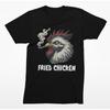 Fried Chicken Funny Smoking Rooster T-Shirt | Rude Offensive Humor Tee