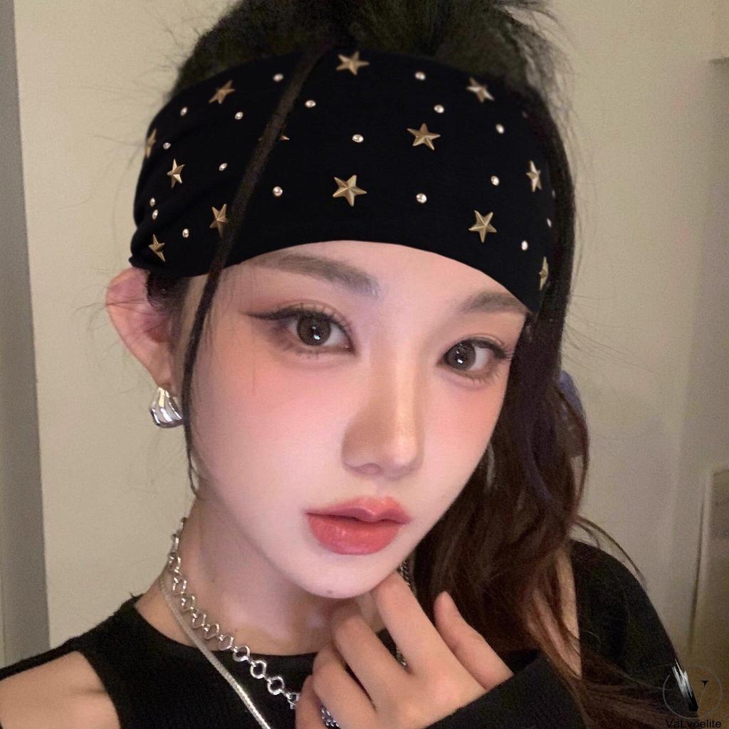 Cross-Border Elegant Rhinestone Wide Headband for Women