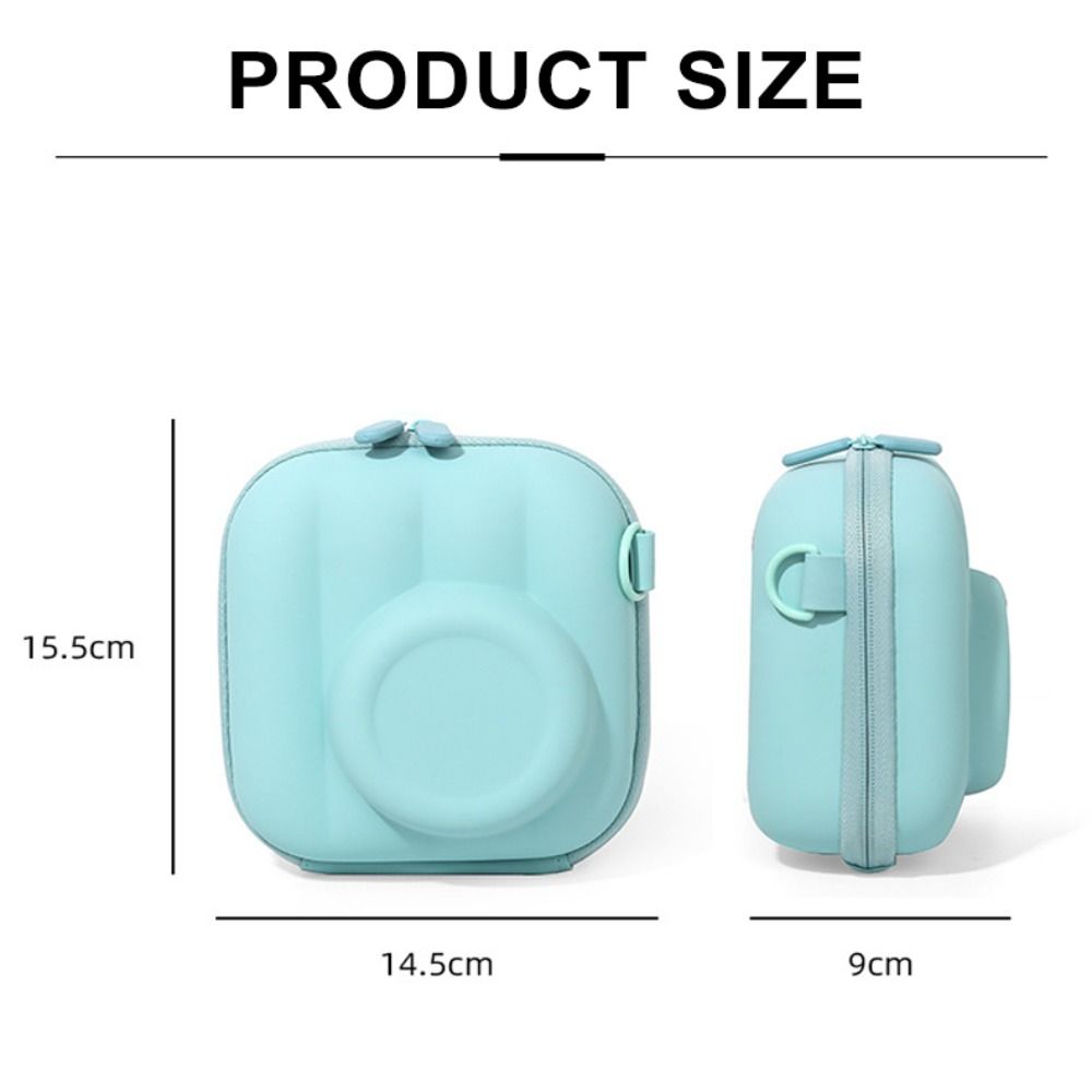 Hard Shell Crossbody Bag Zipper Storage Bag Compact Instant Camera Case  Outdoor Carry