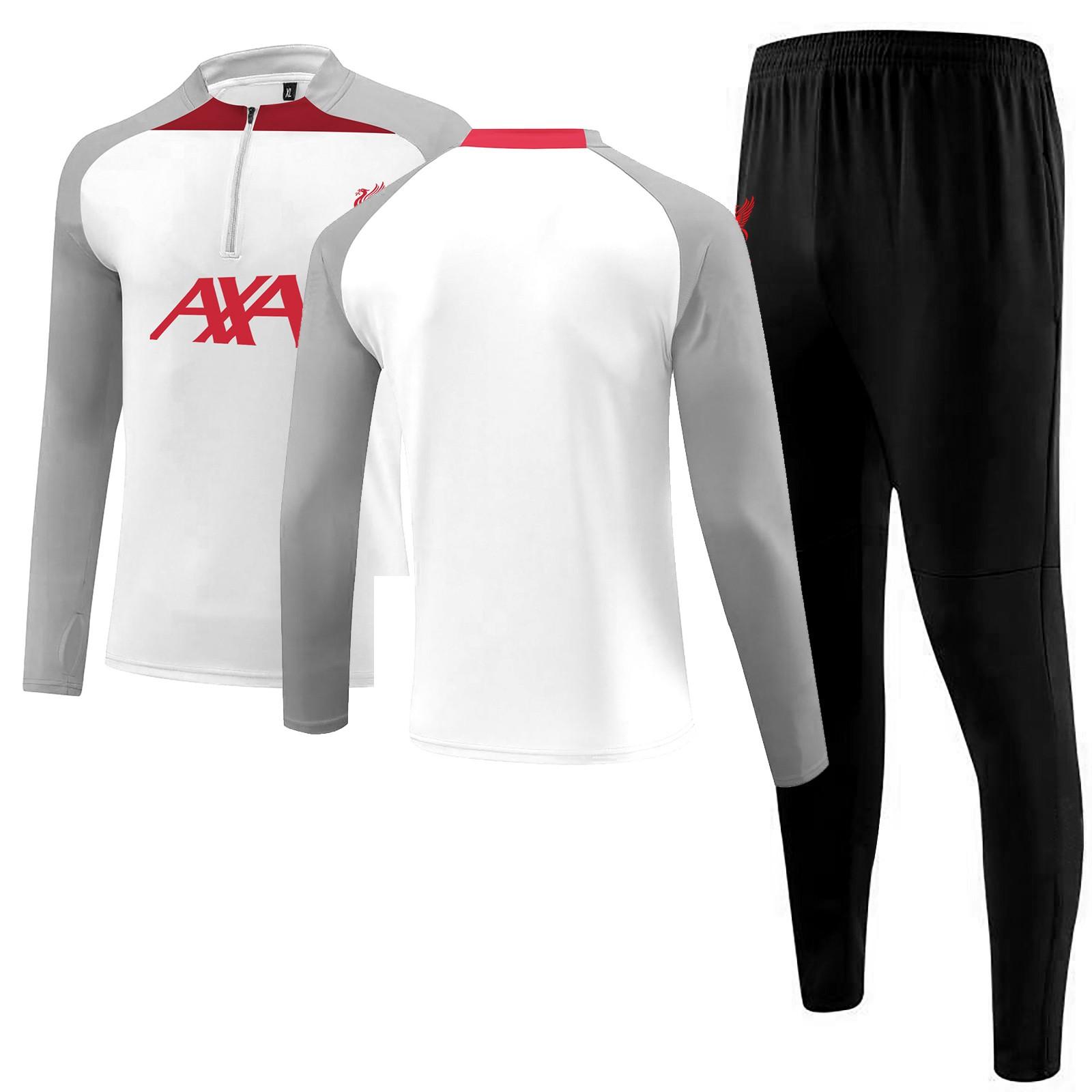 

Футбольный костюм Футбольный клуб Мужской с длинным рукавом Спортивная одежда Дышащий Спортивный тренировочный Фитнес Беговой костюм M