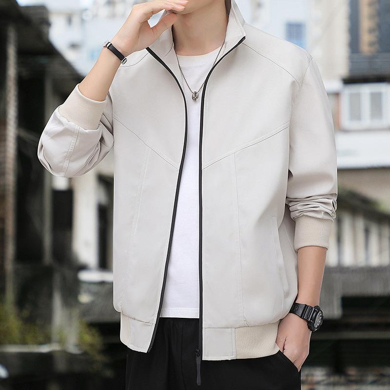 

Осенняя куртка мужская со стойкой воротником повседневная деловая мужская универсальная куртка 5XL