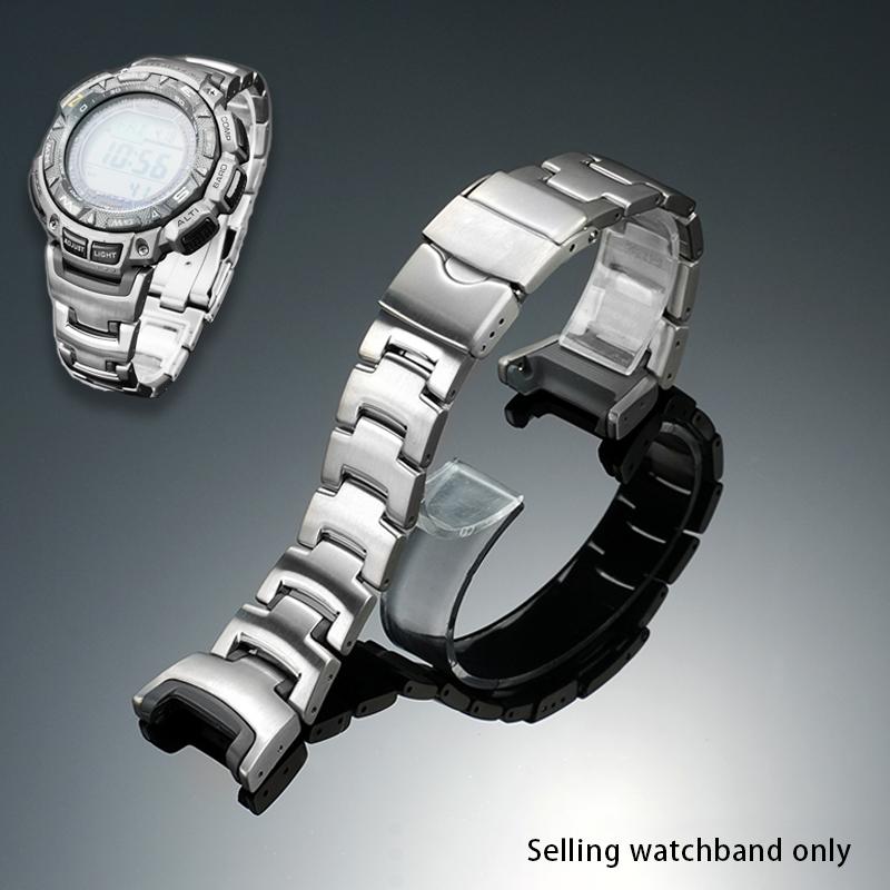 

High-quality Metal Strap For Casio PRG-240/PRG-130Y/T men s Hiking Watch PRW-1500 Stainless Steel Wristband Watch Accessories Special size срібний