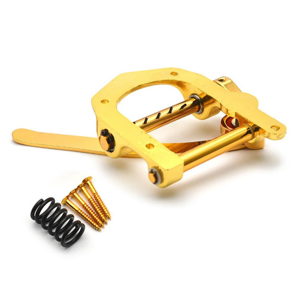 Precisions Machined Guitar Vibrato Bridge Assembly Featuring Frame and Smooth String Through for Enhancing Playability