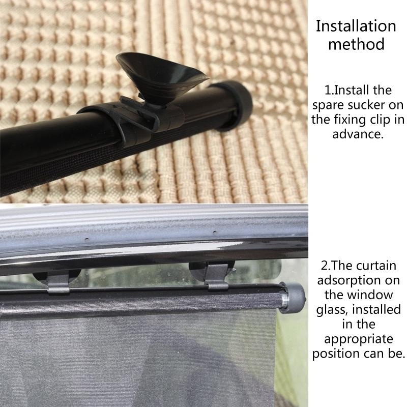 2 Pcs Universal Car Window Shade Breathable Mesh Car Front Rear Window Sunshade for Baby Fits All for Cars Styling Acces